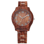 LinTimes Women Wristwatches Round Dial Fashion Simple Lady Imitation Wood Quartz Watch For Female
