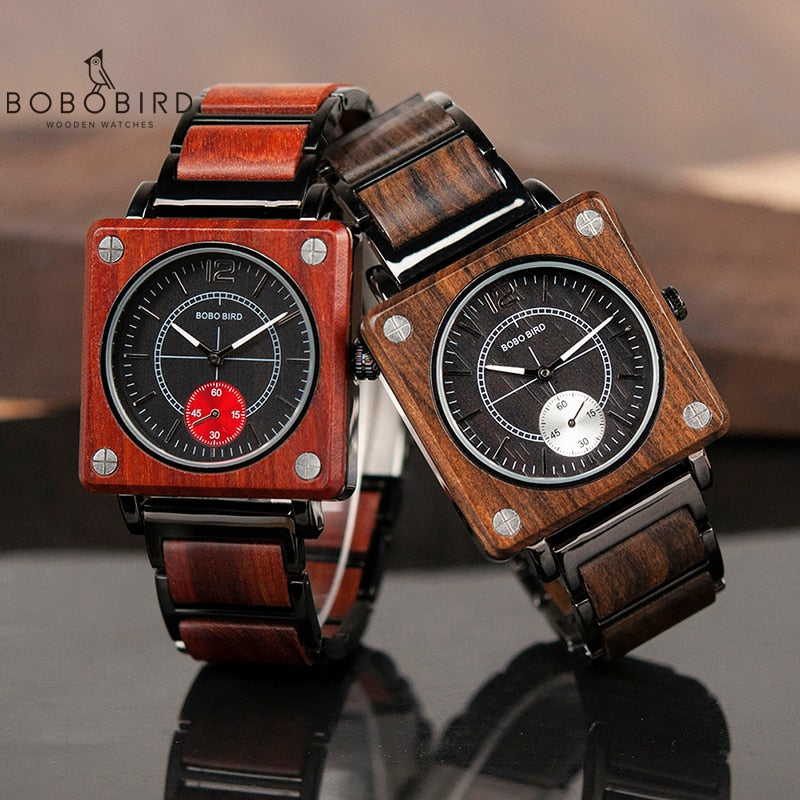 BOBO BIRD Top Brand Luxury Men's Watch Quartz Wood Watch Women Great Gift relogio masculino Accept Logo Drop Shipping V-R14