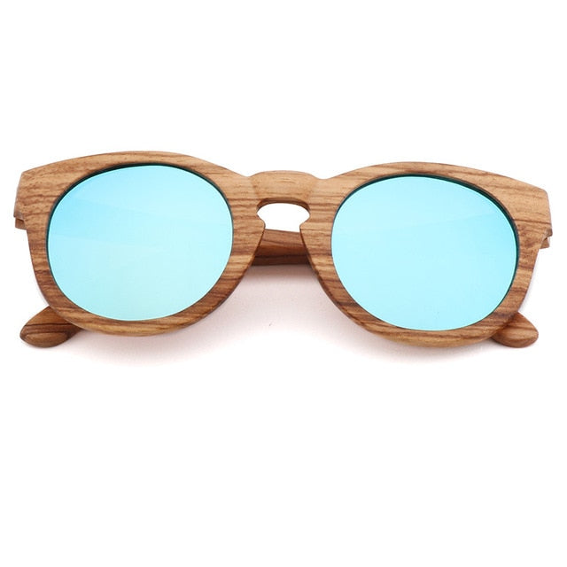 Women's Bamboo Sunglasses Polarized Zebra Wood Glasses Handmade Vintage Wooden Frame Men's Driving Sunglasses Cool Polarization