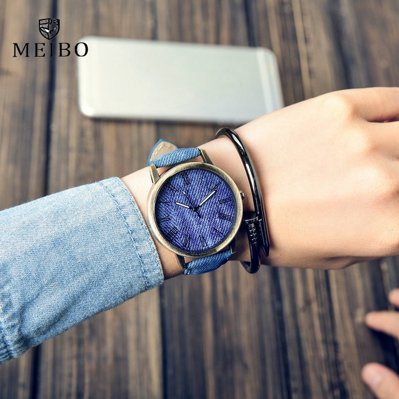 MEIBO Relojes Quartz Men Watches Casual Wooden Color Leather Strap Watch Wood Male Wristwatch Relogio Masculino watches women
