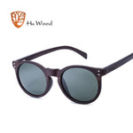 Hu Wood Brand Designer Fashion Unisex Sun Glasses Polarized Coating Mirror Sunglasses Round Male Eyewear For Men/Women GRS8003