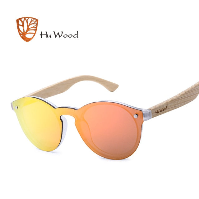 HU WOOD Men Mirror Lenses Wooden Sunglasses Multi Color woman Sunglasses For Unisex Driving Rimless Sun Glasses GR8013