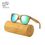 AN SWALLOW New 100% Real Zebra Wood Sunglasses Polarized Handmade Bamboo Mens Sunglass Sun glasses Men Gafas Oculos De Sol Mader