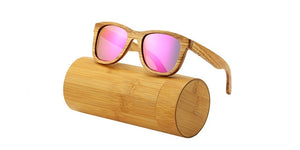 AN SWALLOW New 100% Real Zebra Wood Sunglasses Polarized Handmade Bamboo Mens Sunglass Sun glasses Men Gafas Oculos De Sol Mader