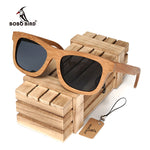 BOBO BIRD Vintage Bamboo Wooden Sunglasses Handmade Polarized Mirror Fashion Eyewear sport glasses in Wood Box