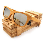 BOBO BIRD Vintage Bamboo Wooden Sunglasses Handmade Polarized Mirror Fashion Eyewear sport glasses in Wood Box