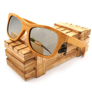 BOBO BIRD Vintage Bamboo Wooden Sunglasses Handmade Polarized Mirror Fashion Eyewear sport glasses in Wood Box