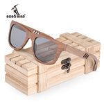 BOBO BIRD Fashionable Men Sunglasses Women Wooden Sun Glasses Bamboo Polaroid Ladies Hollow Arms Eyewear Summer Wood box