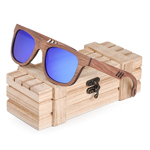 BOBO BIRD Fashionable Men Sunglasses Women Wooden Sun Glasses Bamboo Polaroid Ladies Hollow Arms Eyewear Summer Wood box