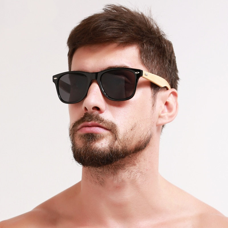 Retro Wood Sunglasses Women Mens Bamboo Sunglass Women Brand Design Classic Goggles Gold Mirror Sun Glasses Shades lunette oculo