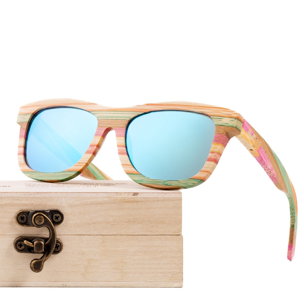Wooden Sunglasses Women ladies Wood Glasses Bamboo Vintage Polarized Bamboo Sunglasses For Men oculos de sol feminino