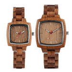 Unique Walnut Wooden Watches for Lovers Couple Men Watch Women Woody Band Reloj Hombre 2019 Clock Male Hours Top Souvenir Gifts