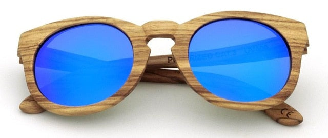 BARCUR Zebra Wood Sunglasses Women Polarized UV400 Brand Male Driving glasses sunglasses men Oculos de sol masculino