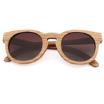 Women's Bamboo Sunglasses Polarized Zebra Wood Glasses Handmade Vintage Wooden Frame Men's Driving Sunglasses Cool Polarization