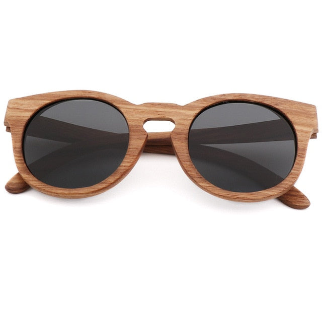 Women's Bamboo Sunglasses Polarized Zebra Wood Glasses Handmade Vintage Wooden Frame Men's Driving Sunglasses Cool Polarization